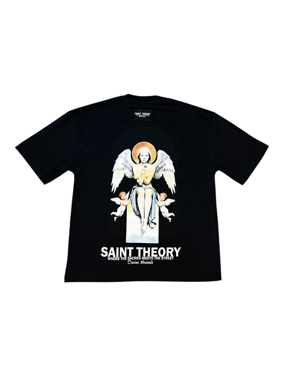 CAMISETA SAINT THEORY ANGEL WOMAN NEGRA