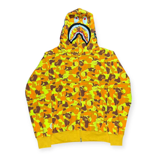 CHAQUETA BAPE SHARK AMARILLO CAMUFLADO