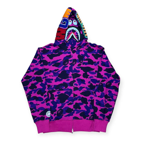 CHAQUETA BAPE SHARK FUCSIA/MORADO