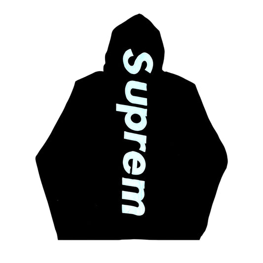 HOODIE SUPREME NEGRO OVERSIZE