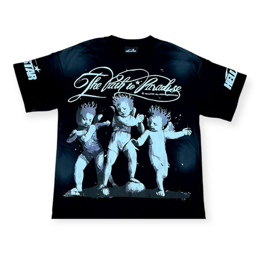 CAMISETA HELLSTAR THE PATH TO PARADISE NEGRA