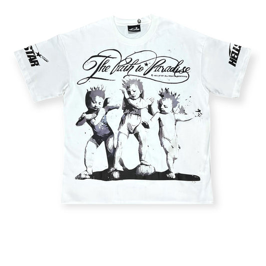 CAMISETA HELLSTAR THE PATH TO PARADISE BLANCA