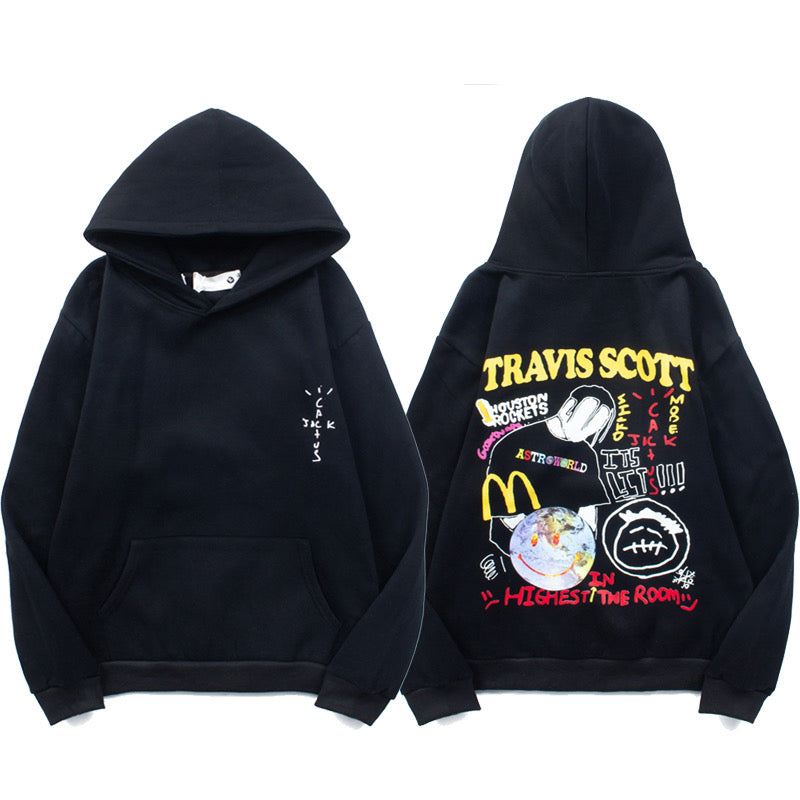 HOODIE CACTUS JACK ASTROWORLD NEGRO (TRAVIS SCOTT)