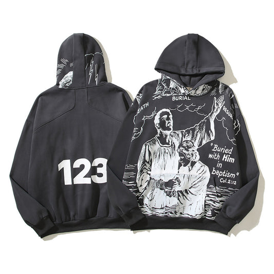 HOODIE RRR123 BURIAL GRIS