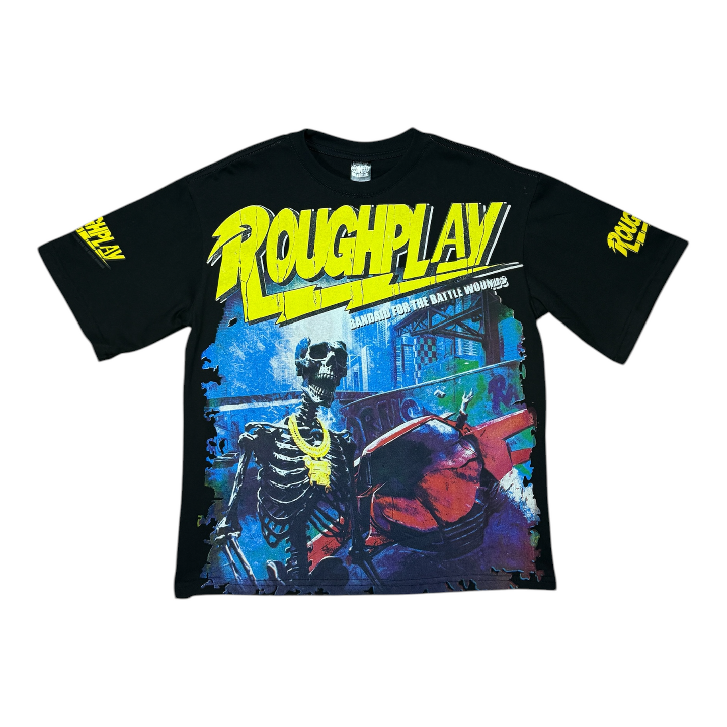 CAMISETA ROUGHPLAY FOR THE BATTLE NEGRA