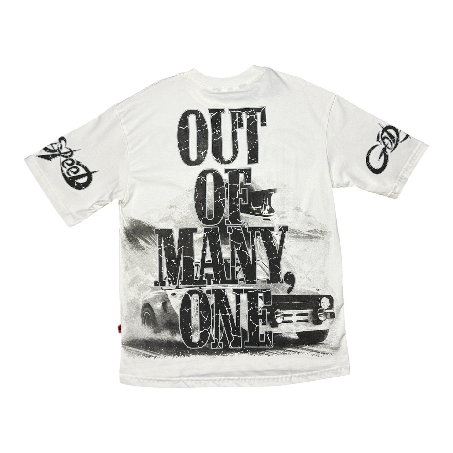 CAMISETA GODSPEED CAR 13 BLANCA