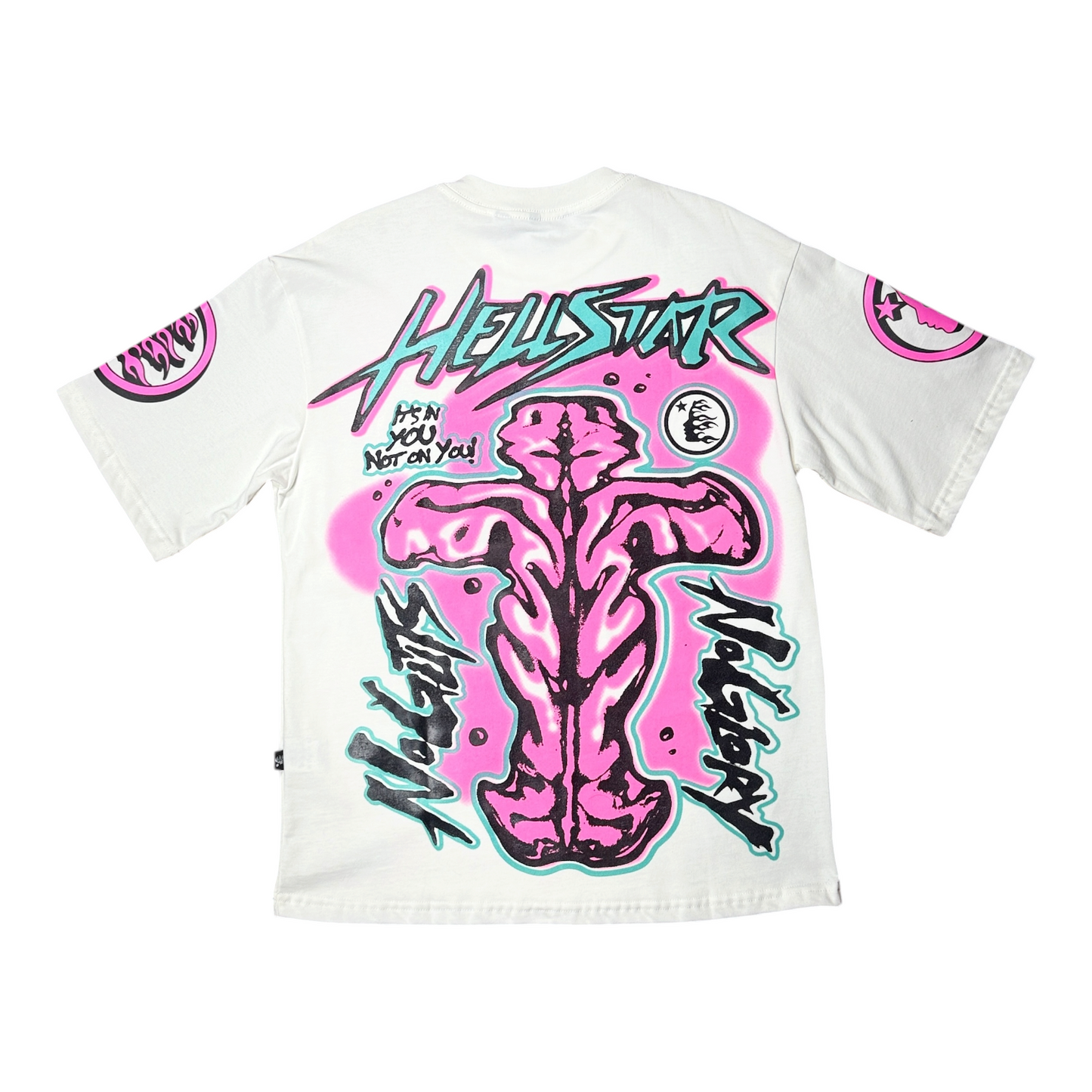 CAMISETA HELLSTAR NOT ON YOU BLANCA