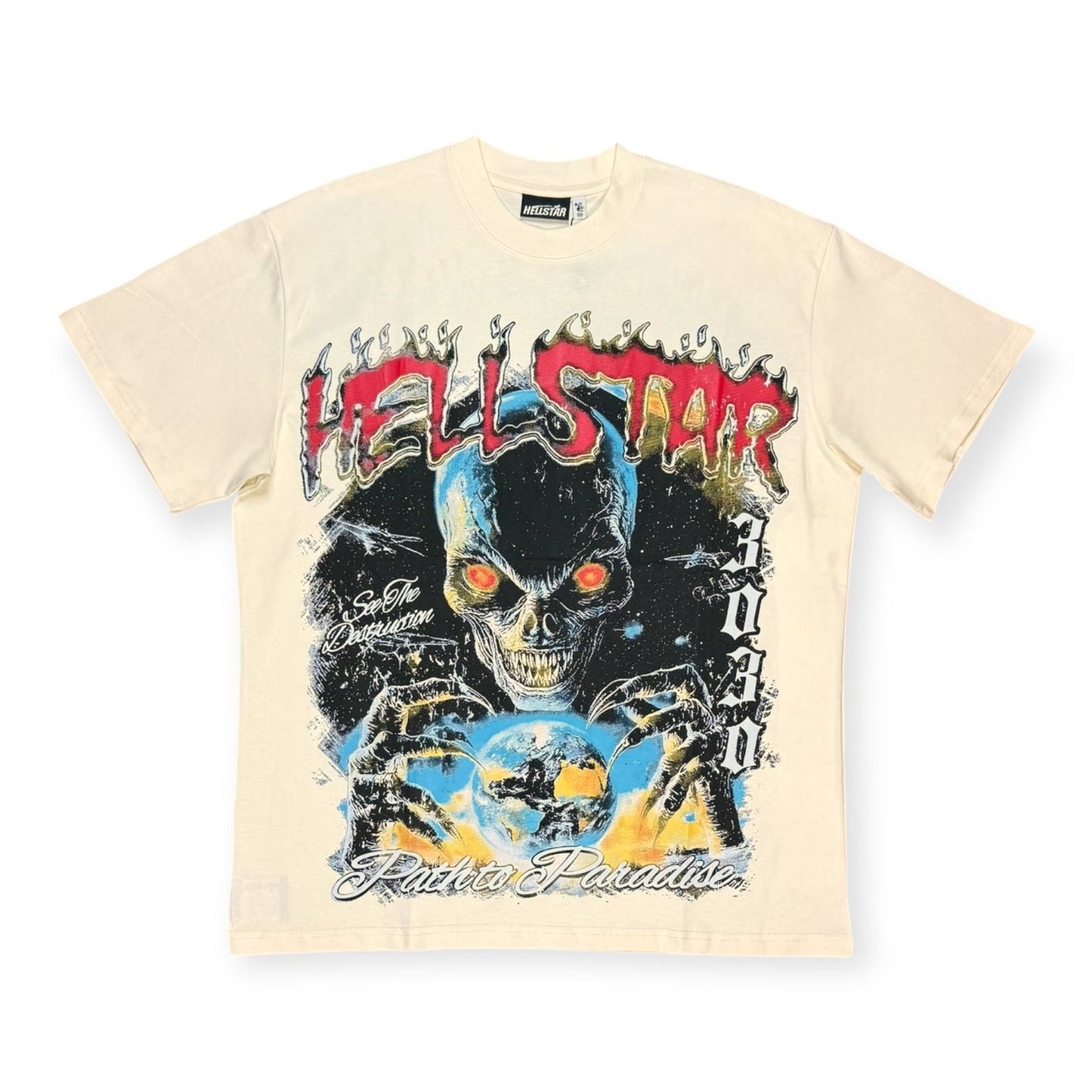 CAMISETA HELLSTAR 3030 SKULL WORLD
