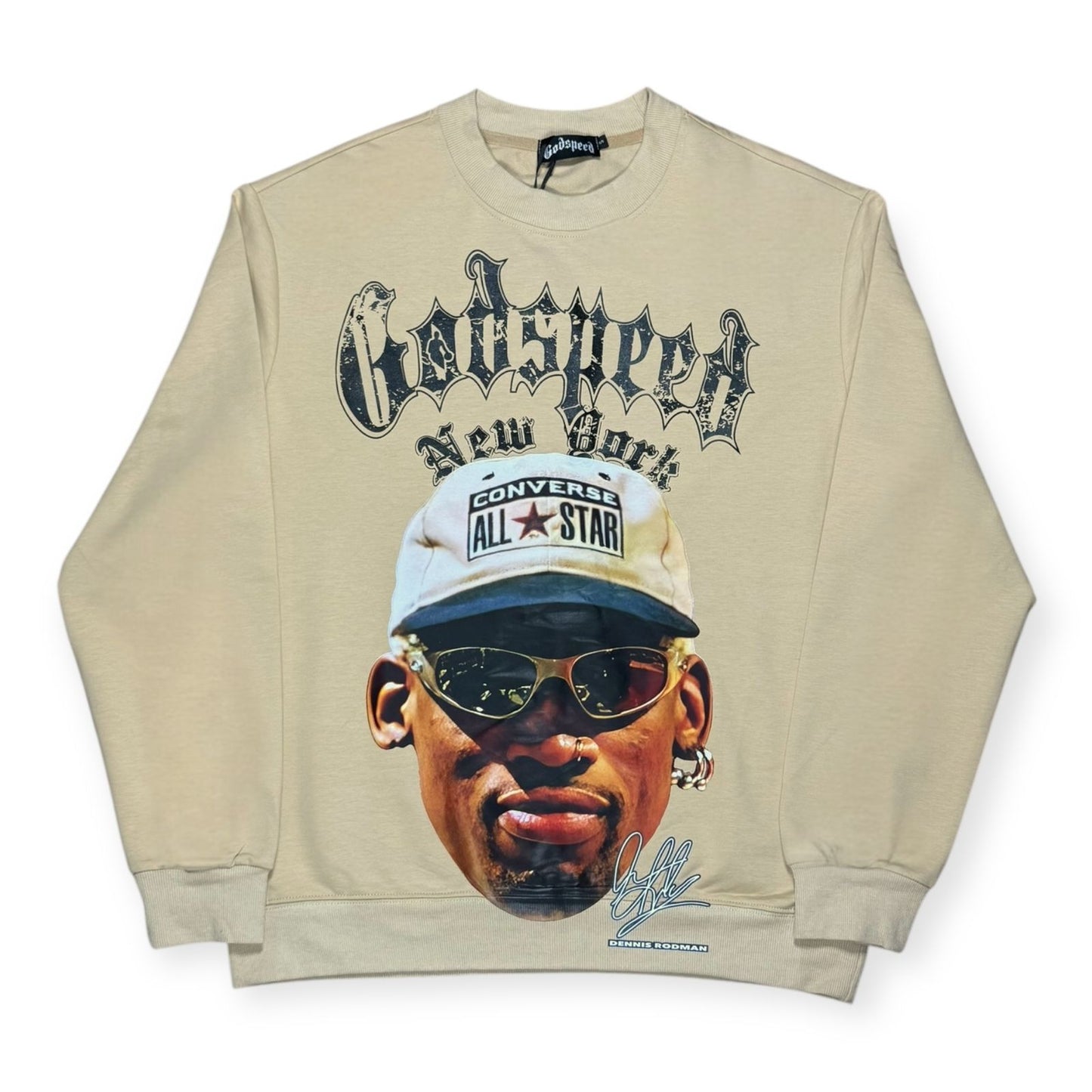 CREW NECK GODSPEED NEW YORK BEIGE