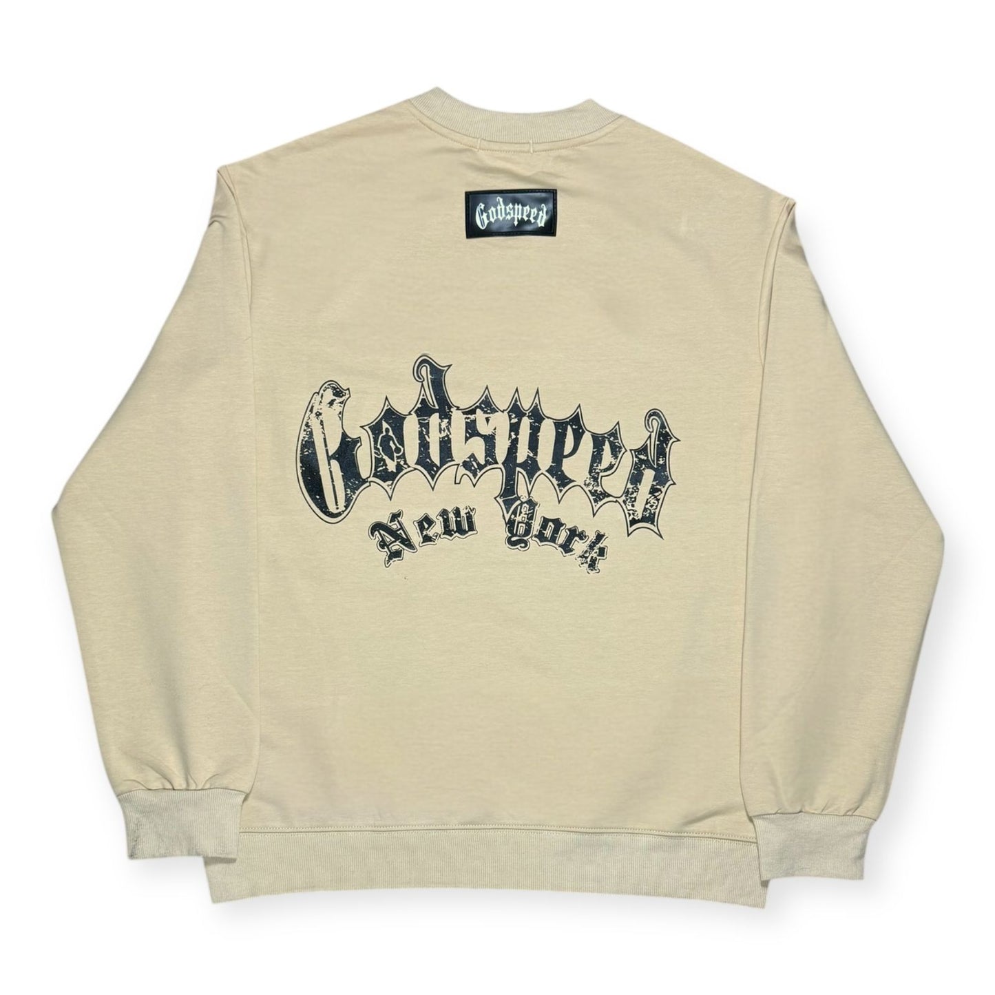 CREW NECK GODSPEED NEW YORK BEIGE