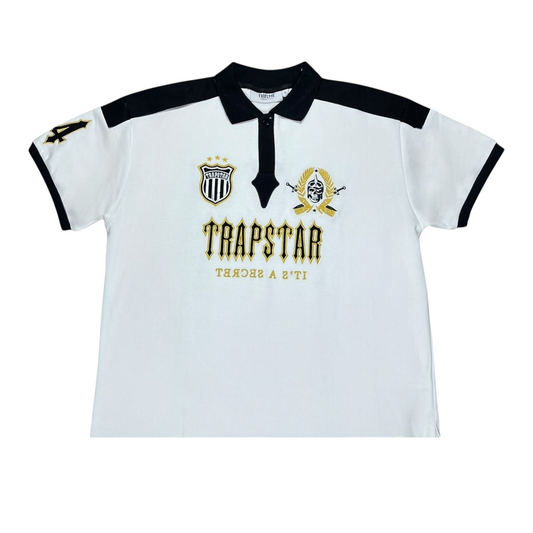 CAMISA TIPO POLO TRAPSTAR BLANCA