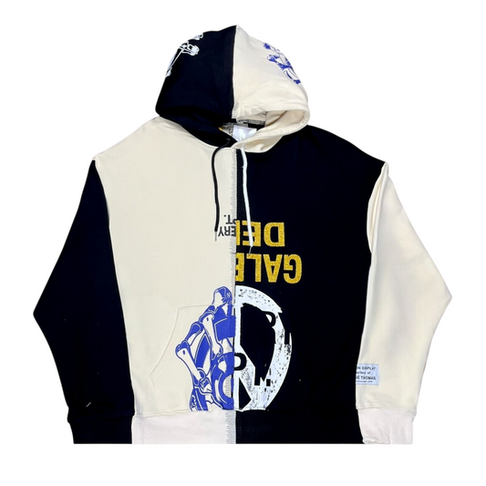 HOODIE GALLERY DEPT DUAL NEGRO/BEIGE