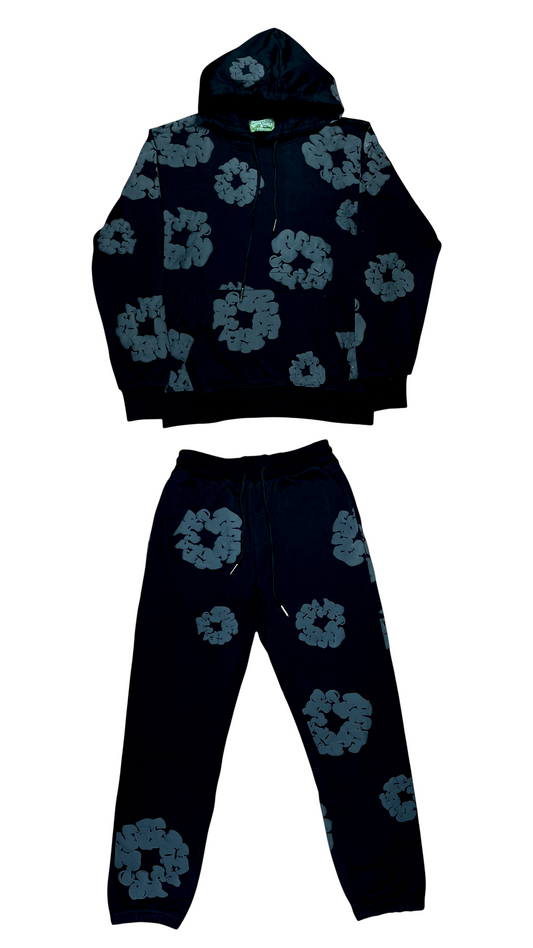 CONJUNTO DENIM TEARS NEGRO/GRIS