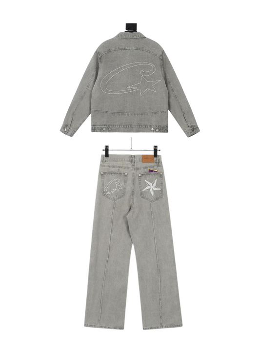 CONJUNTO CORTEIZ DENIM GRIS