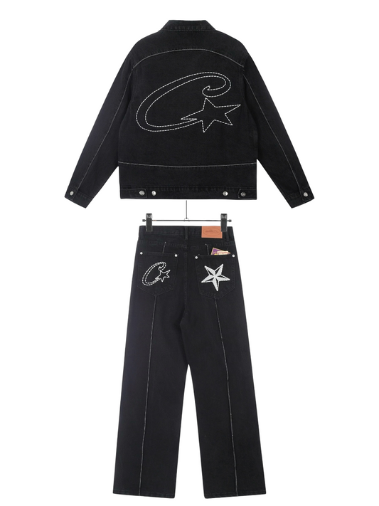 CONJUNTO CORTEIZ DENIM NEGRO