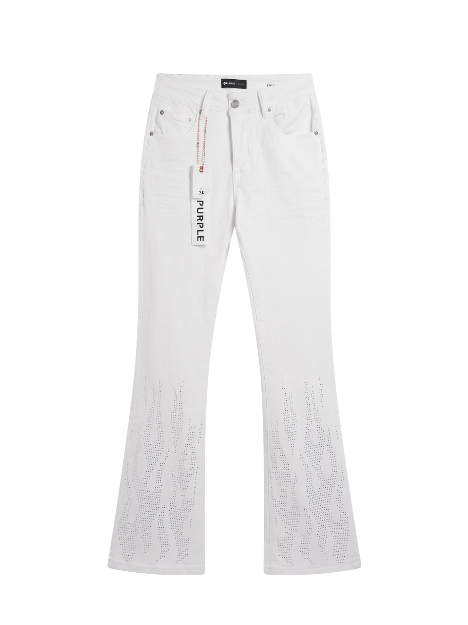JEAN PURPLE FLARED LLAMAS BLANCO