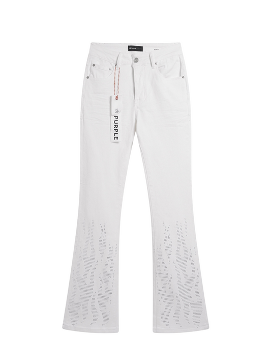 JEAN PURPLE FLARED LLAMAS BLANCO