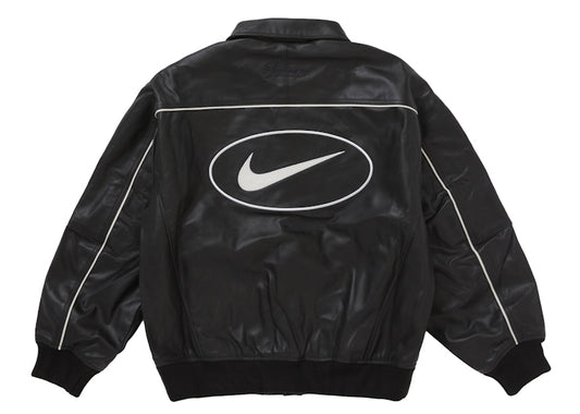 CHAQUETA NIKE X SUPREME NEGRA CUERO TEX