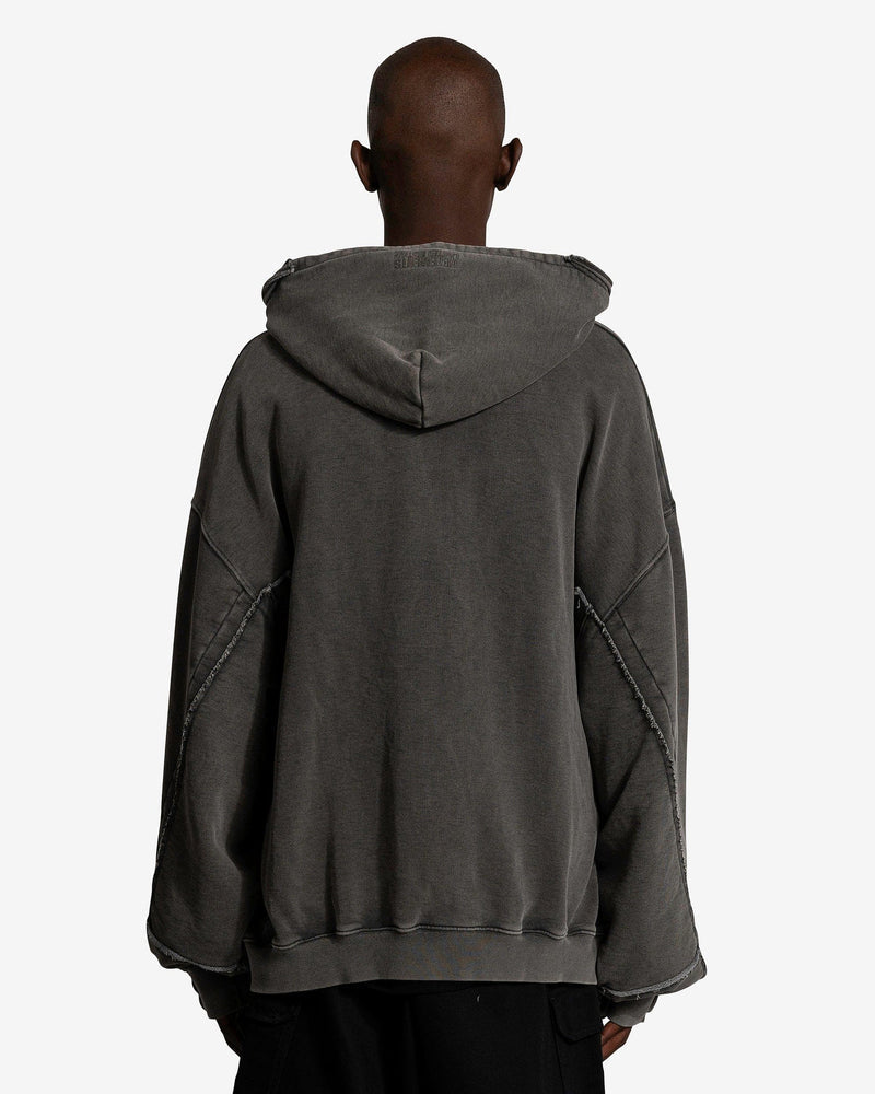 ZIP HOODIE VETEMENTS DECONSTRUCTED GRIS