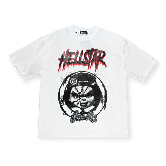 CAMISETA HELLSTAR CHUKY BLANCA