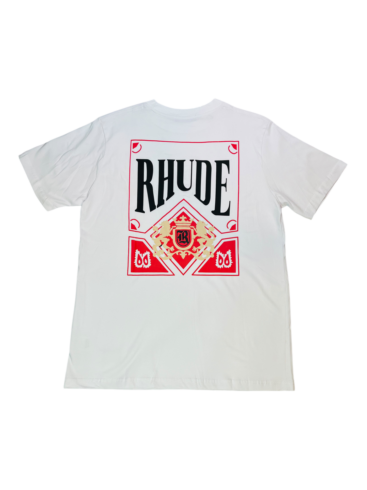 CAMISETA RHUDE ESCUDO LEONES BLANCA