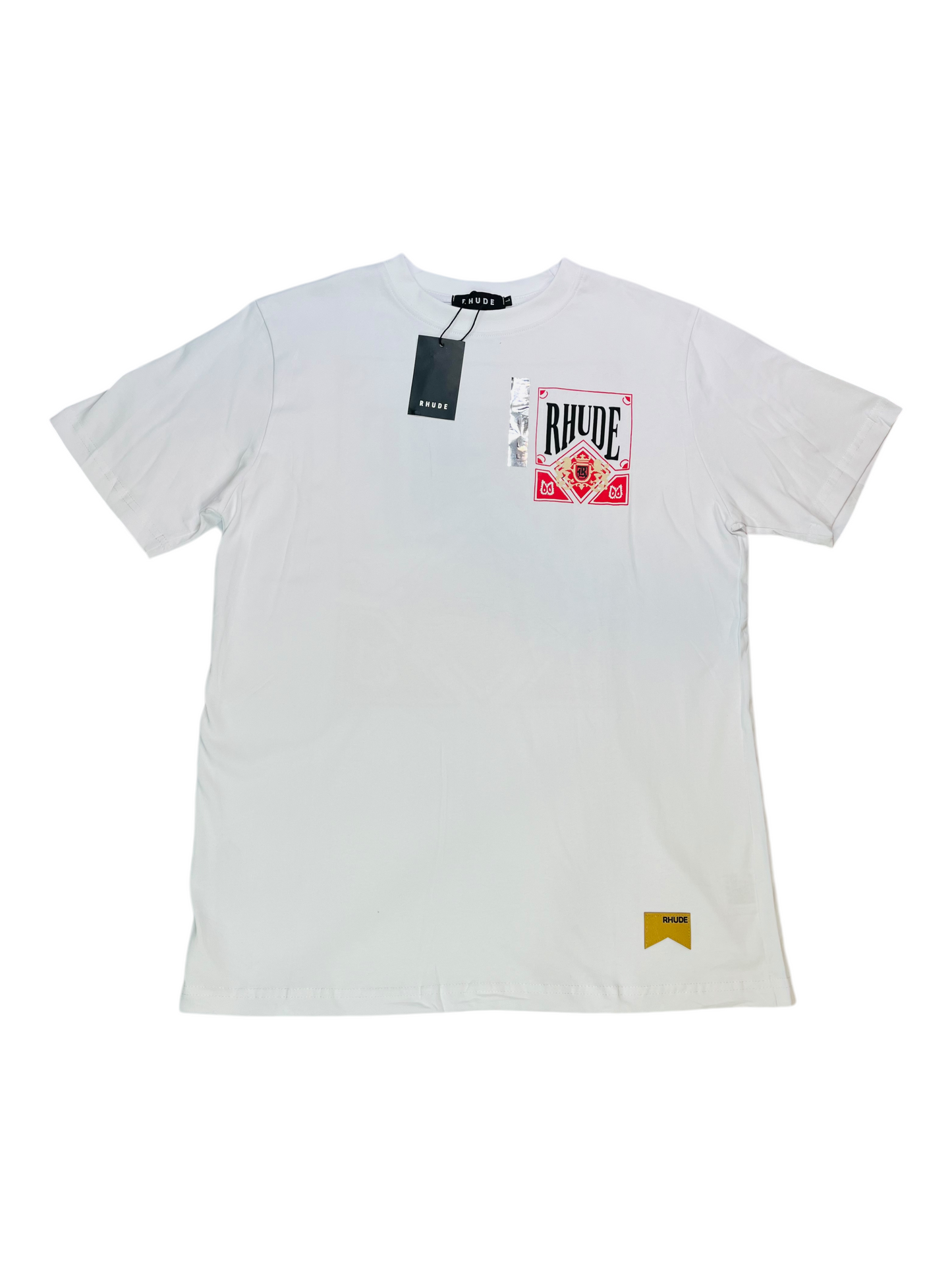 CAMISETA RHUDE ESCUDO LEONES BLANCA