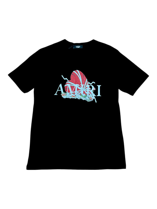 CAMISETA AMIRI NEGRA CORAZON
