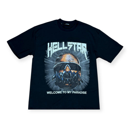CAMISETA HELLSTAR WELCOME TO MY PARADISE NEGRA