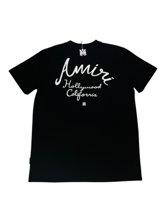 CAMISETA AMIRI HOLLYWOOD CALIFORNIA NEGRA