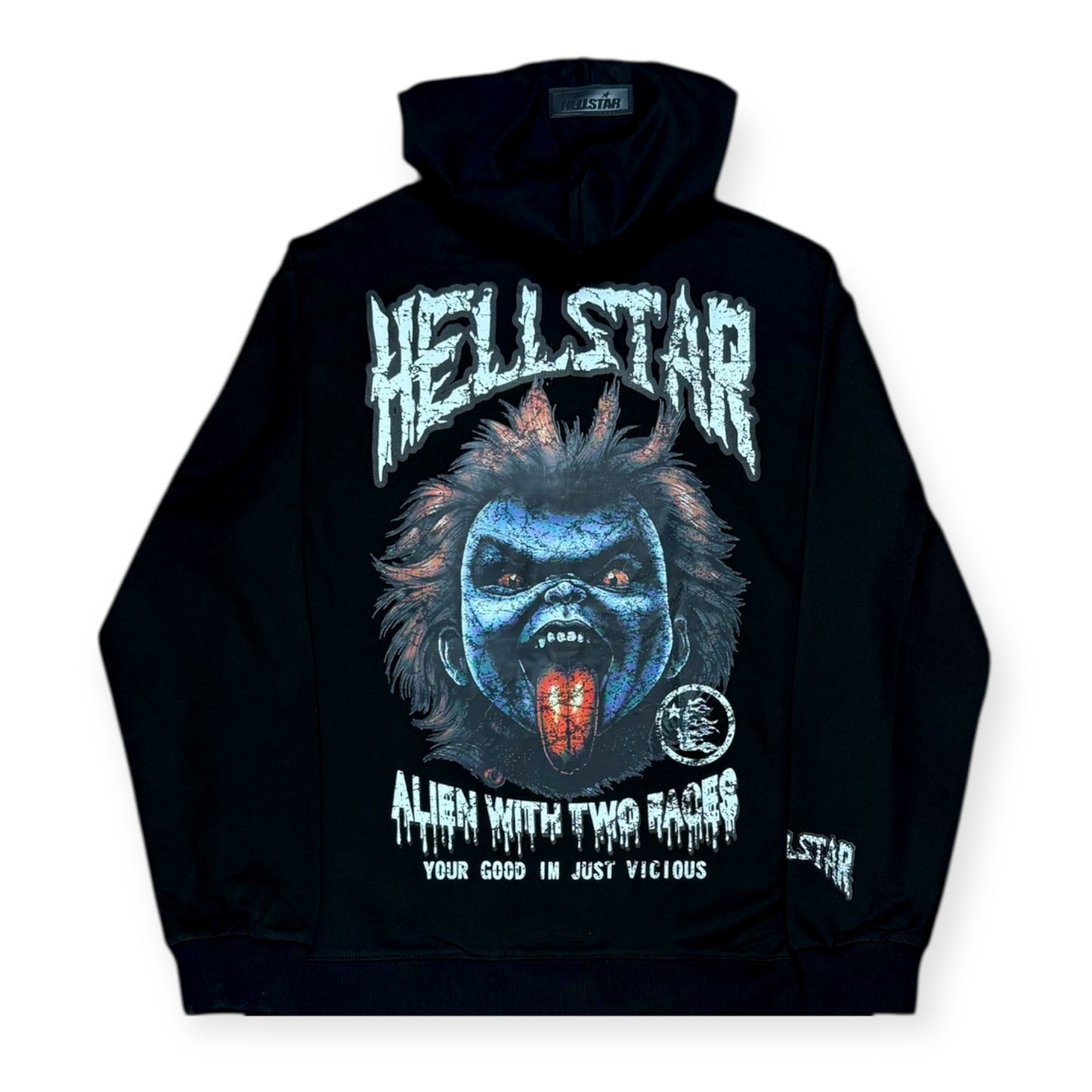 HOODIE HELLSTAR ALIEN WITH TWO FACES